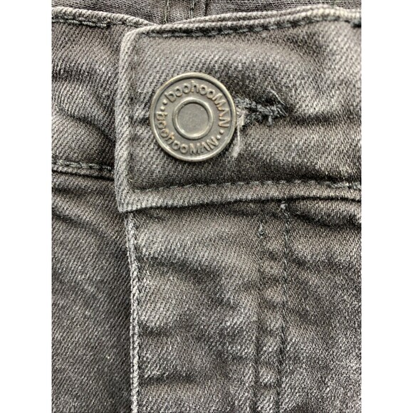 BooHoo Man Denim Jeans Men's Button Fly Black Distressed Hip Hop Size 38X32 - Picture 12 of 16